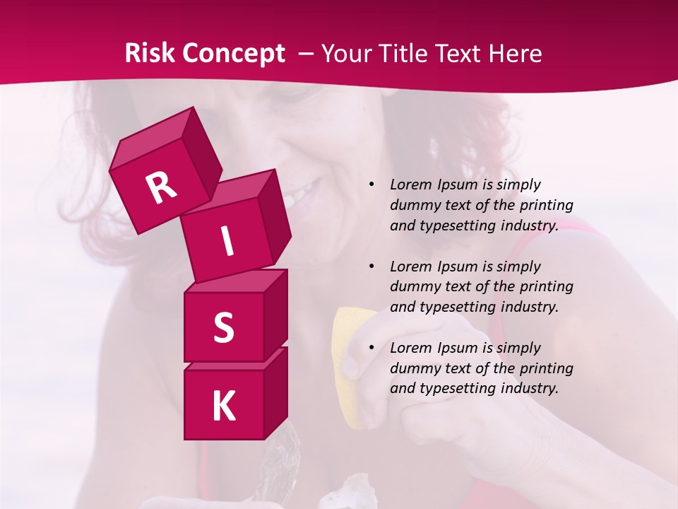 Delicacy Smiling Eating PowerPoint Template