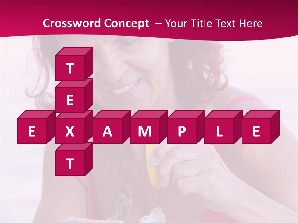 Delicacy Smiling Eating PowerPoint Template