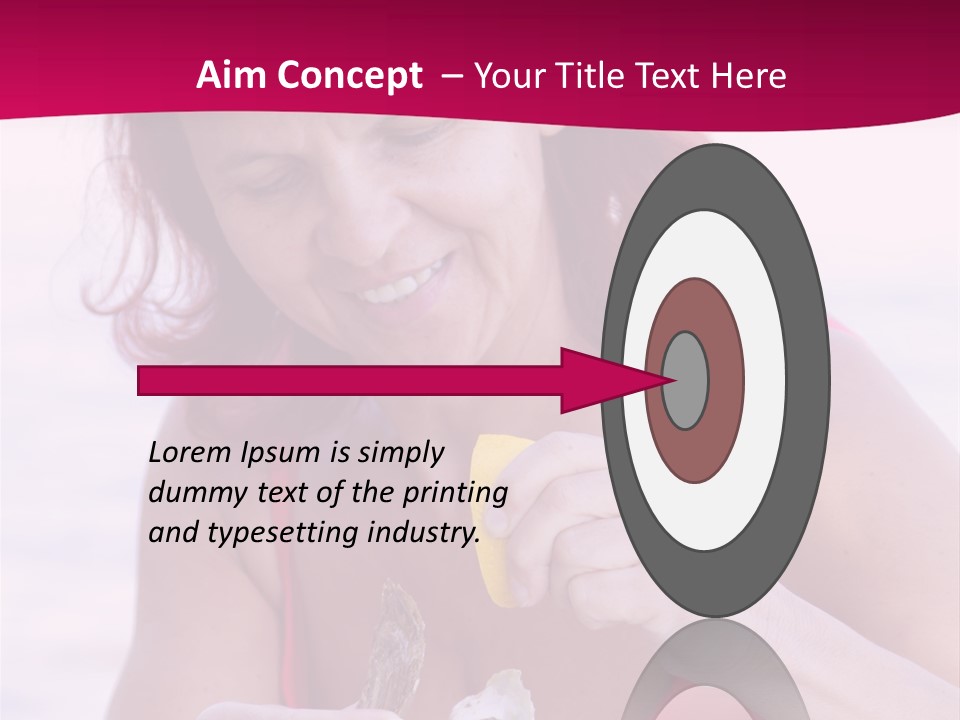 Delicacy Smiling Eating PowerPoint Template