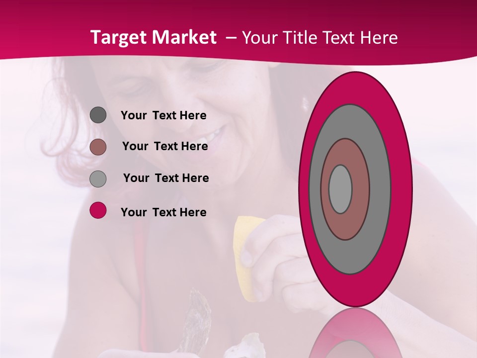 Delicacy Smiling Eating PowerPoint Template