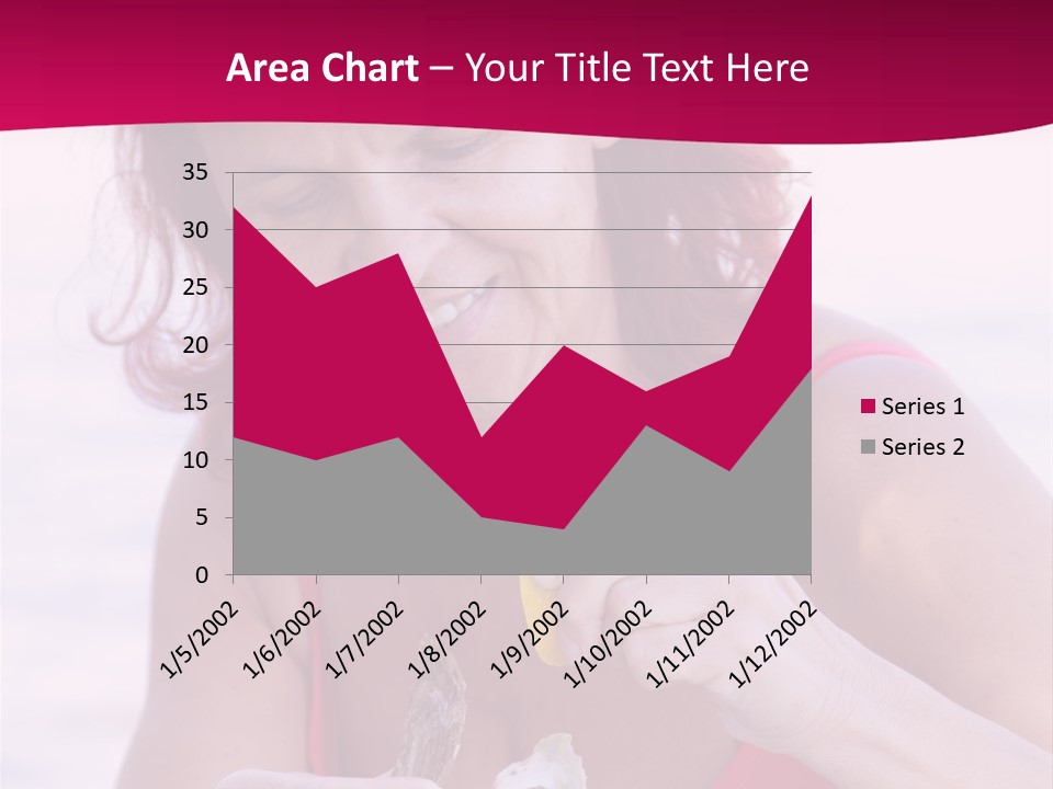 Delicacy Smiling Eating PowerPoint Template