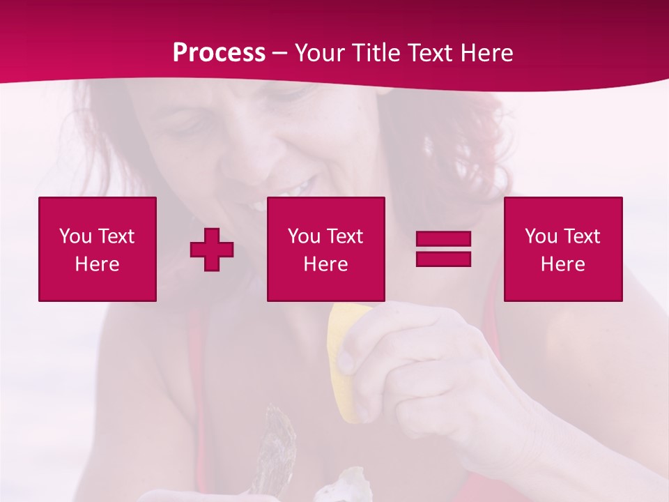 Delicacy Smiling Eating PowerPoint Template