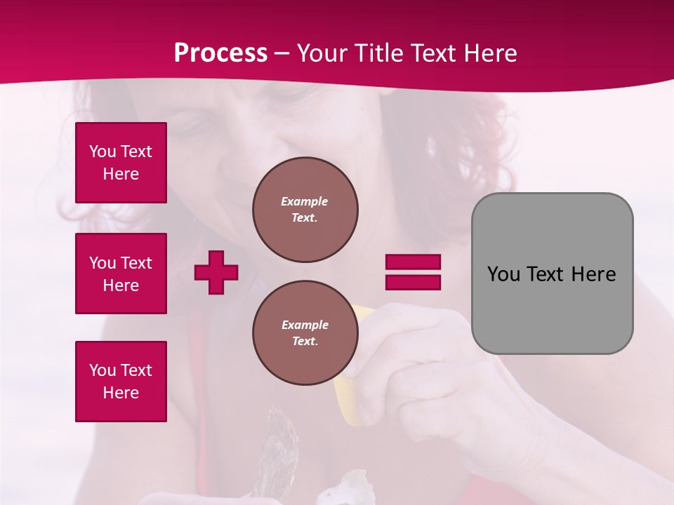 Delicacy Smiling Eating PowerPoint Template