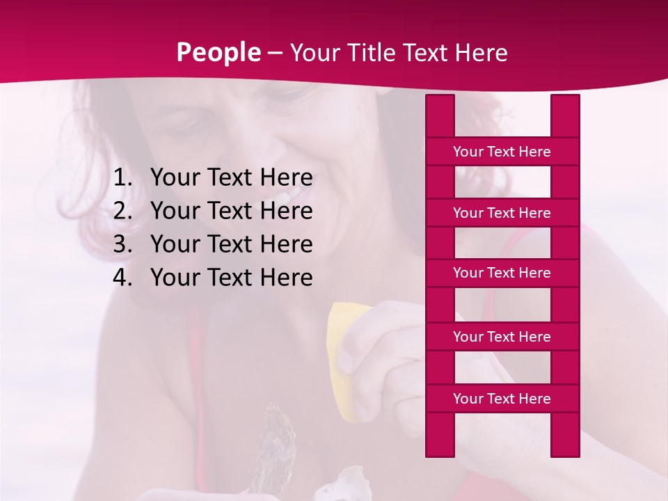 Delicacy Smiling Eating PowerPoint Template