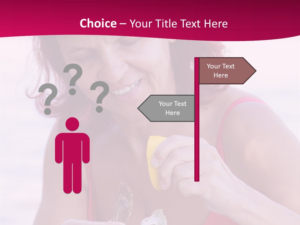 Delicacy Smiling Eating PowerPoint Template