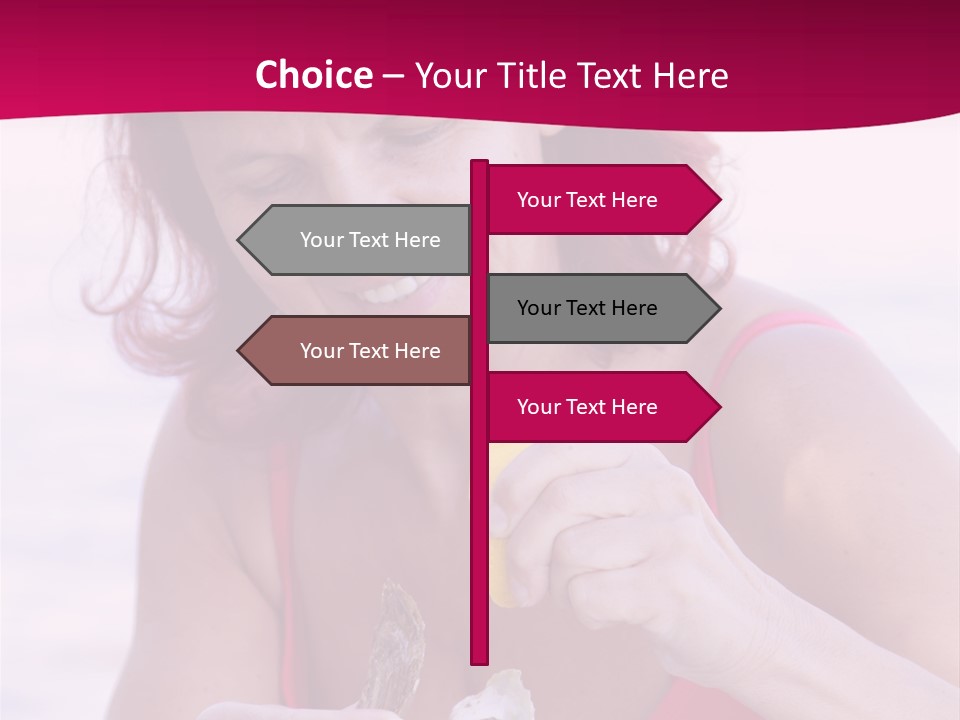 Delicacy Smiling Eating PowerPoint Template