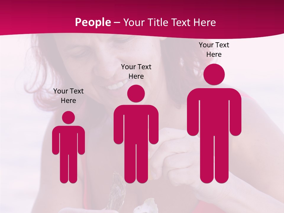 Delicacy Smiling Eating PowerPoint Template