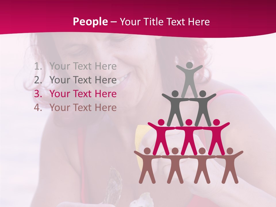 Delicacy Smiling Eating PowerPoint Template