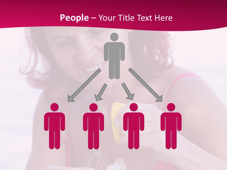 Delicacy Smiling Eating PowerPoint Template