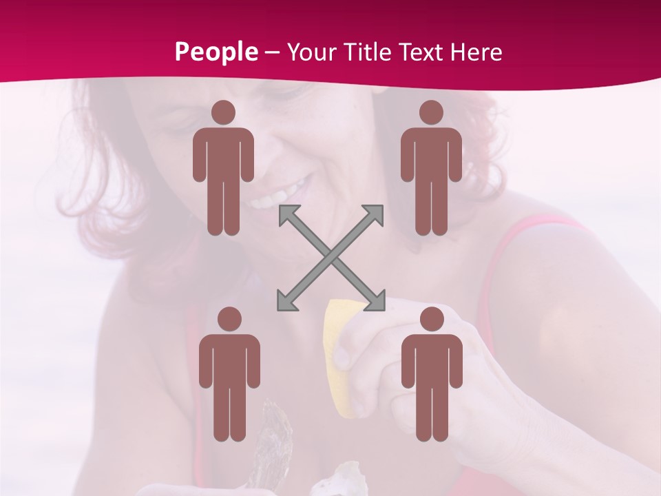 Delicacy Smiling Eating PowerPoint Template