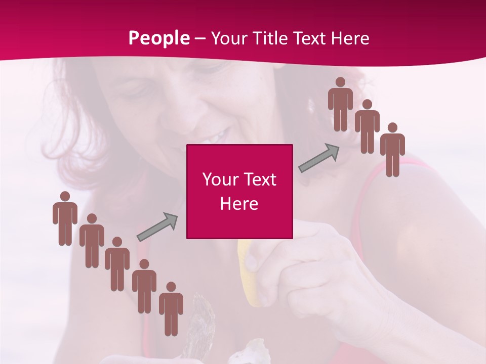 Delicacy Smiling Eating PowerPoint Template