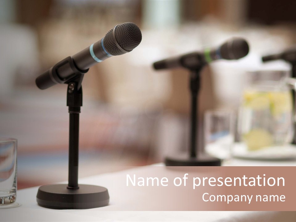 Microphone People Event PowerPoint Template