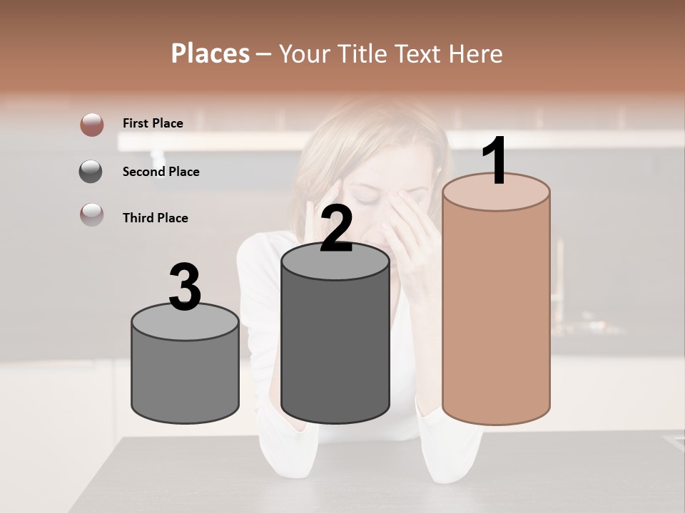Frustrated Rest On Sleep PowerPoint Template
