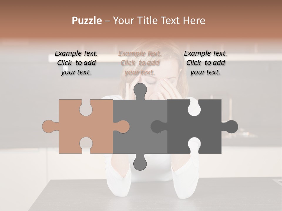 Frustrated Rest On Sleep PowerPoint Template