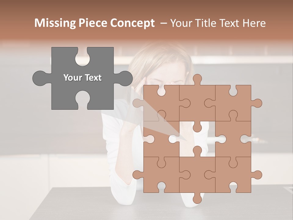 Frustrated Rest On Sleep PowerPoint Template