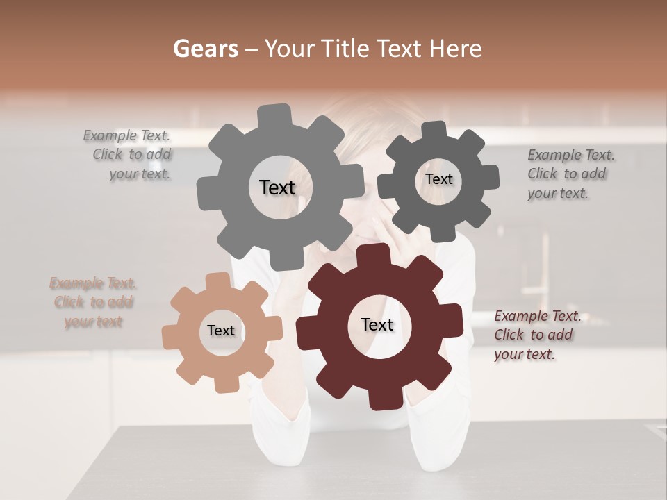 Frustrated Rest On Sleep PowerPoint Template