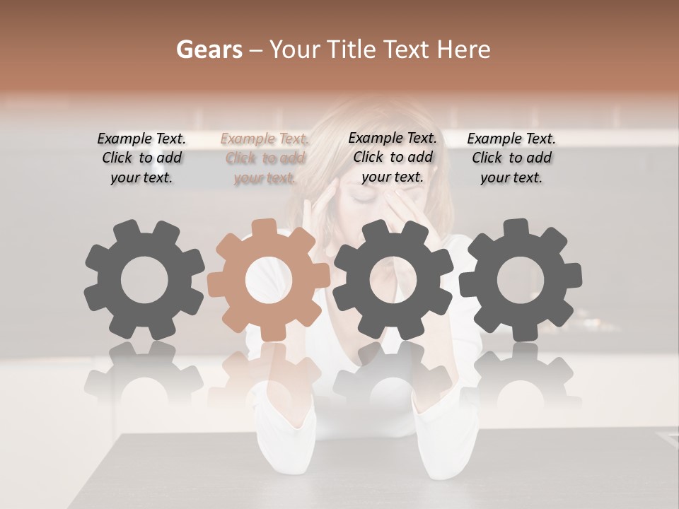 Frustrated Rest On Sleep PowerPoint Template