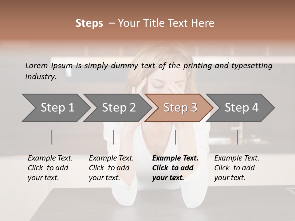 Frustrated Rest On Sleep PowerPoint Template