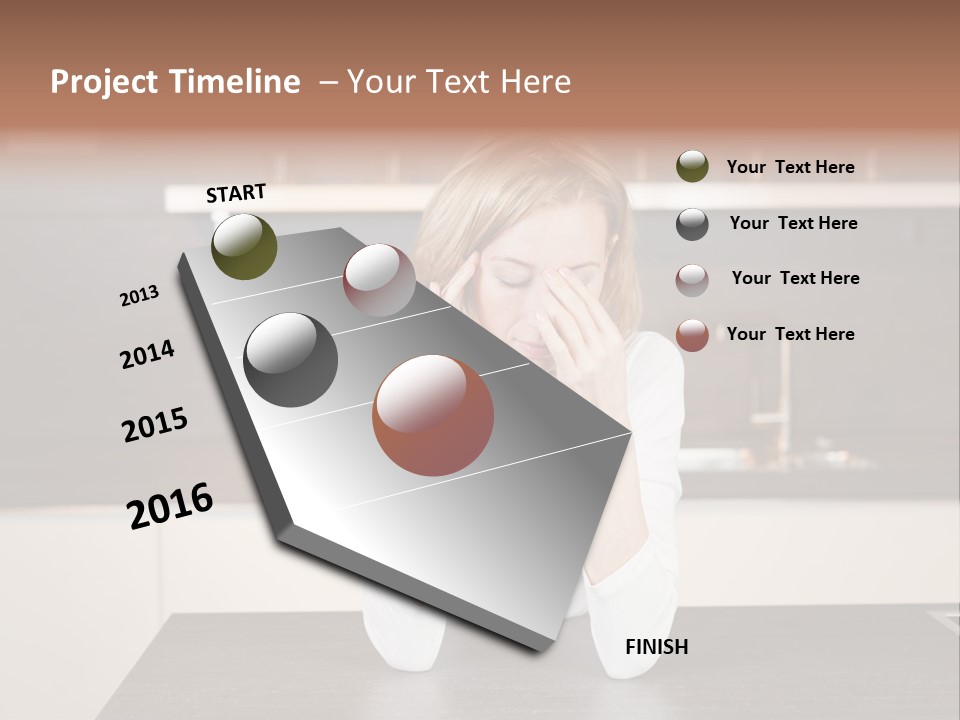 Frustrated Rest On Sleep PowerPoint Template