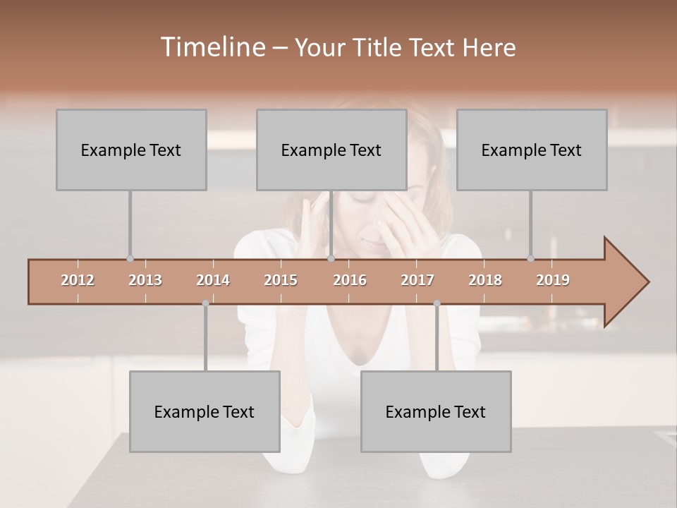 Frustrated Rest On Sleep PowerPoint Template