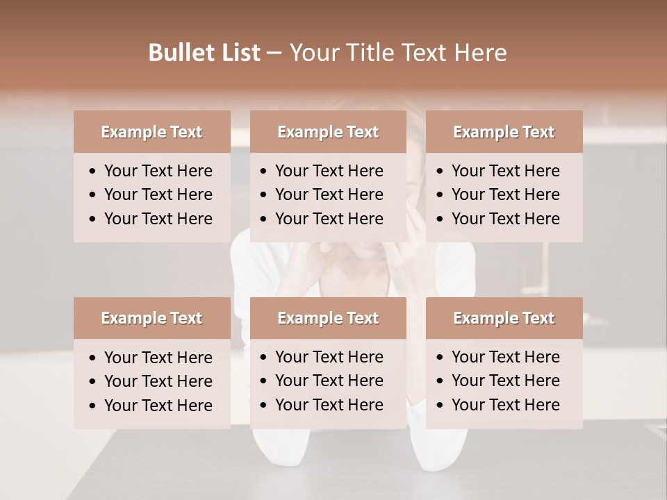 Frustrated Rest On Sleep PowerPoint Template