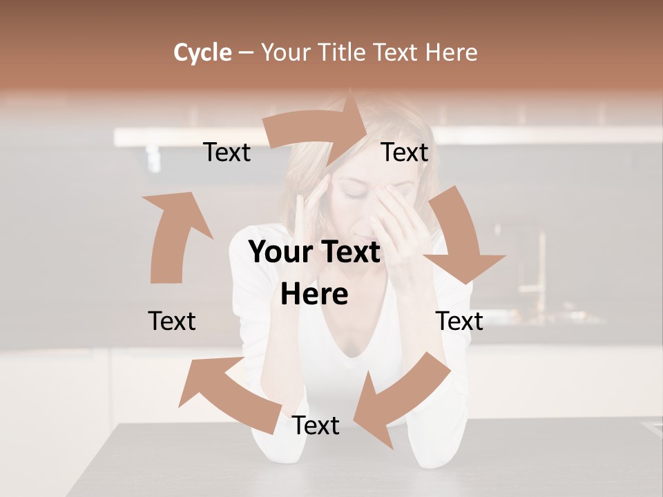 Frustrated Rest On Sleep PowerPoint Template