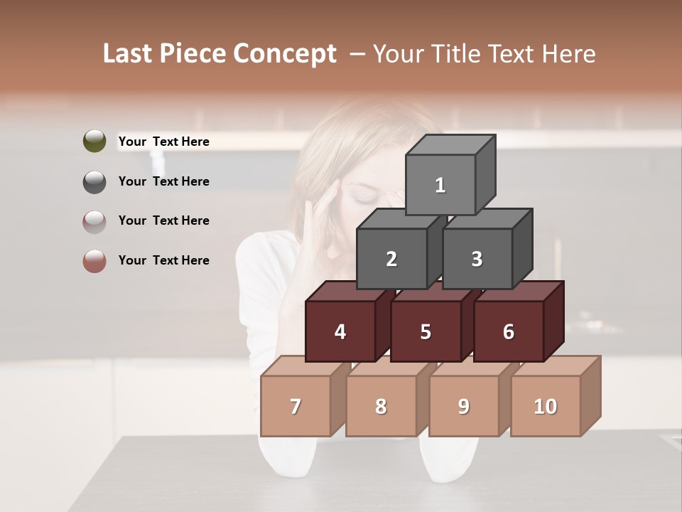 Frustrated Rest On Sleep PowerPoint Template