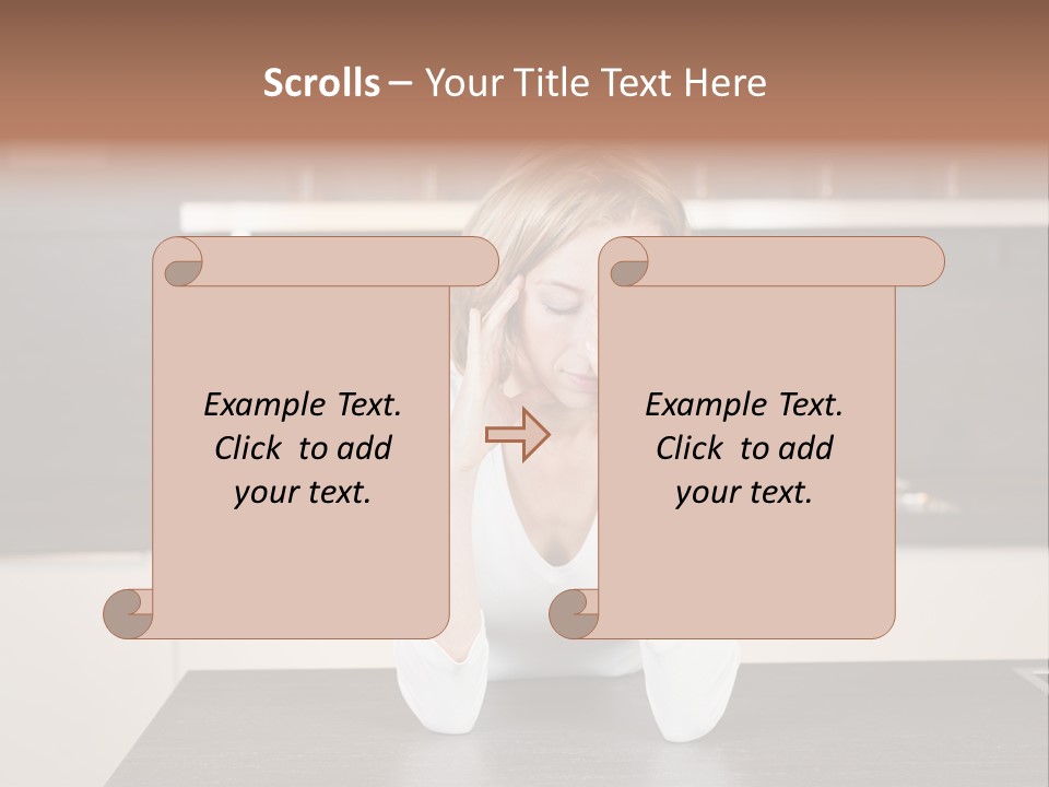 Frustrated Rest On Sleep PowerPoint Template
