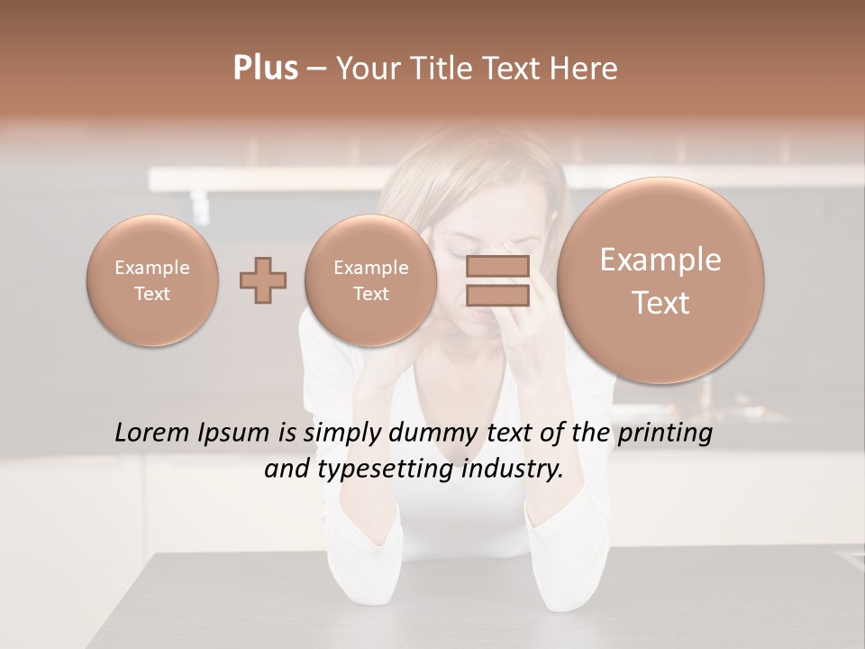 Frustrated Rest On Sleep PowerPoint Template