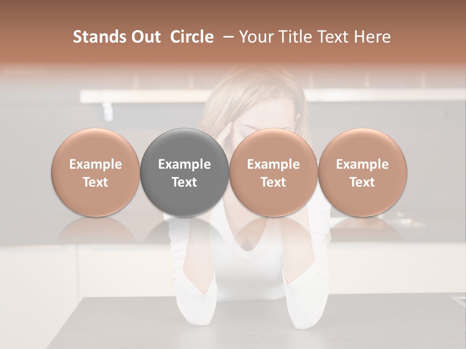 Frustrated Rest On Sleep PowerPoint Template