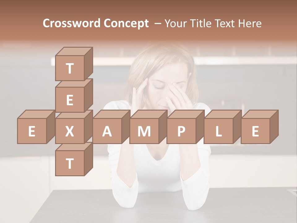 Frustrated Rest On Sleep PowerPoint Template