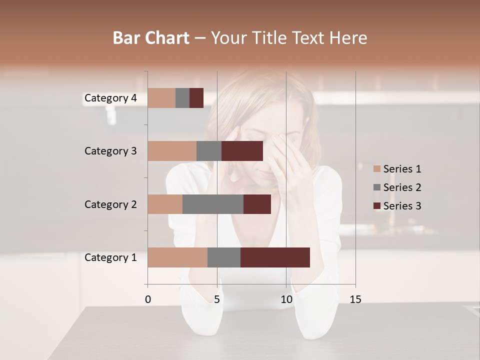 Frustrated Rest On Sleep PowerPoint Template