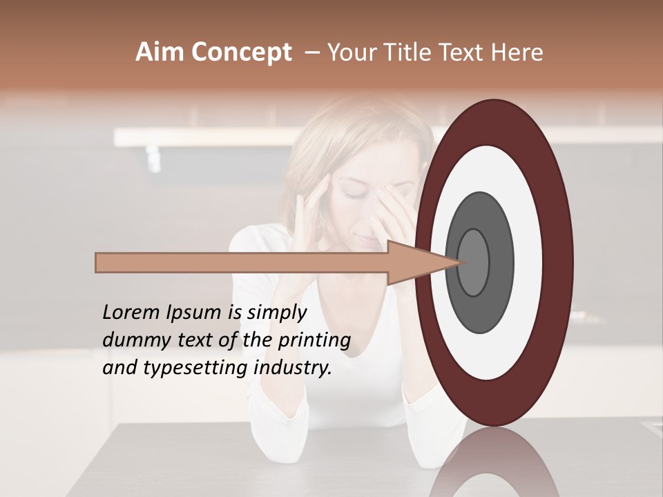 Frustrated Rest On Sleep PowerPoint Template