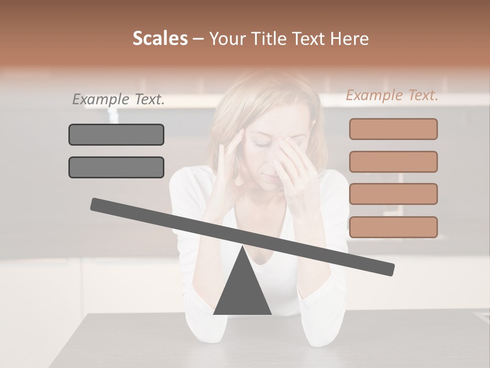 Frustrated Rest On Sleep PowerPoint Template