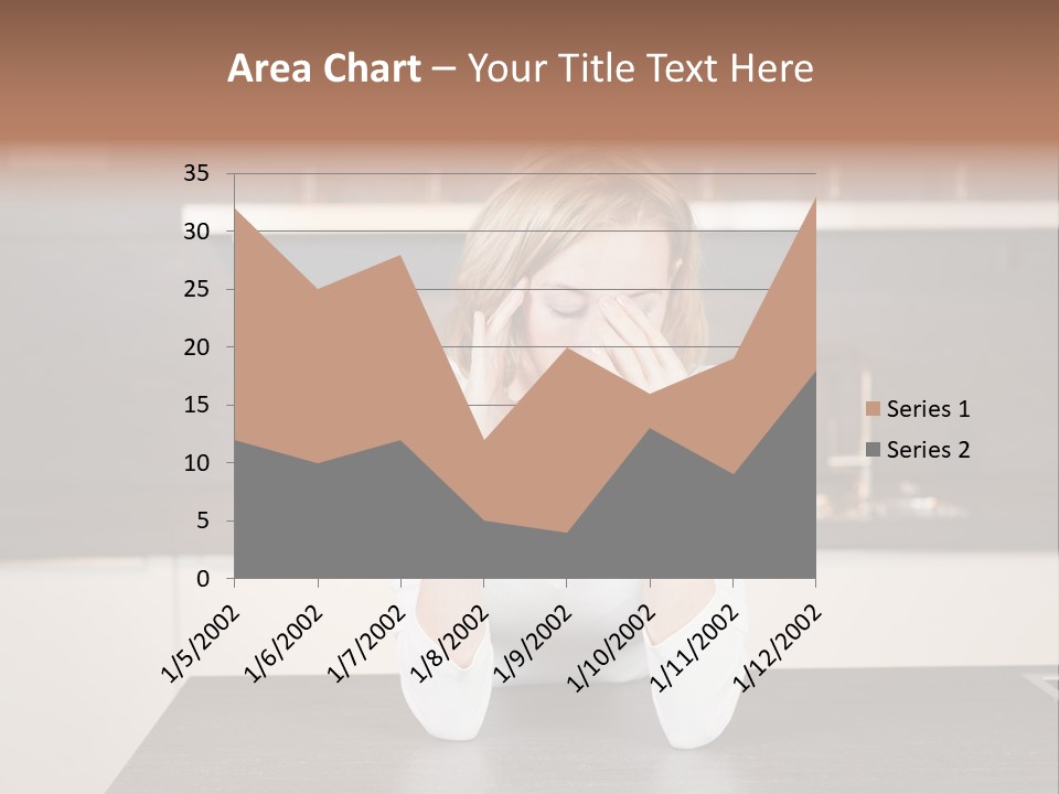 Frustrated Rest On Sleep PowerPoint Template