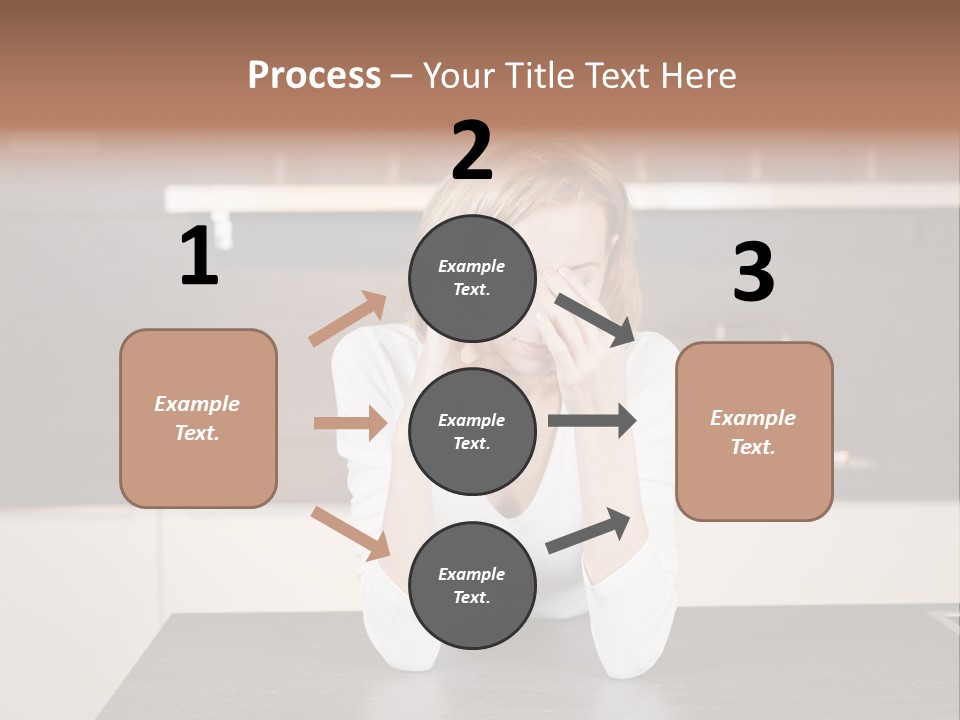 Frustrated Rest On Sleep PowerPoint Template