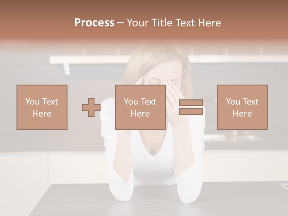 Frustrated Rest On Sleep PowerPoint Template
