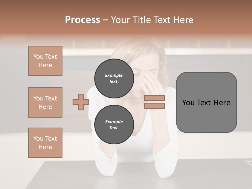 Frustrated Rest On Sleep PowerPoint Template