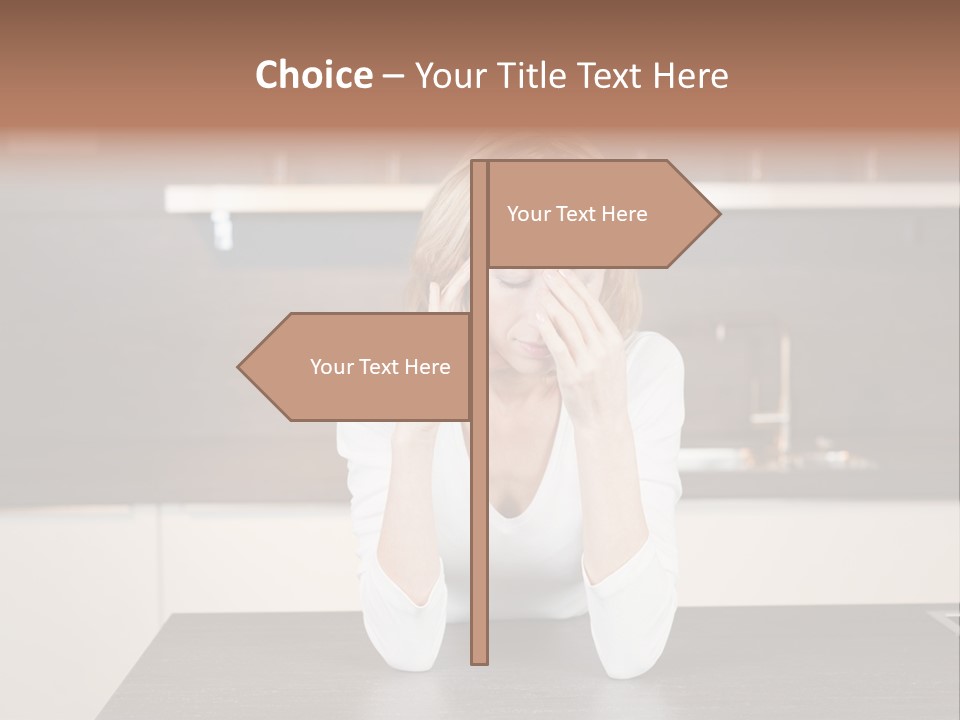 Frustrated Rest On Sleep PowerPoint Template