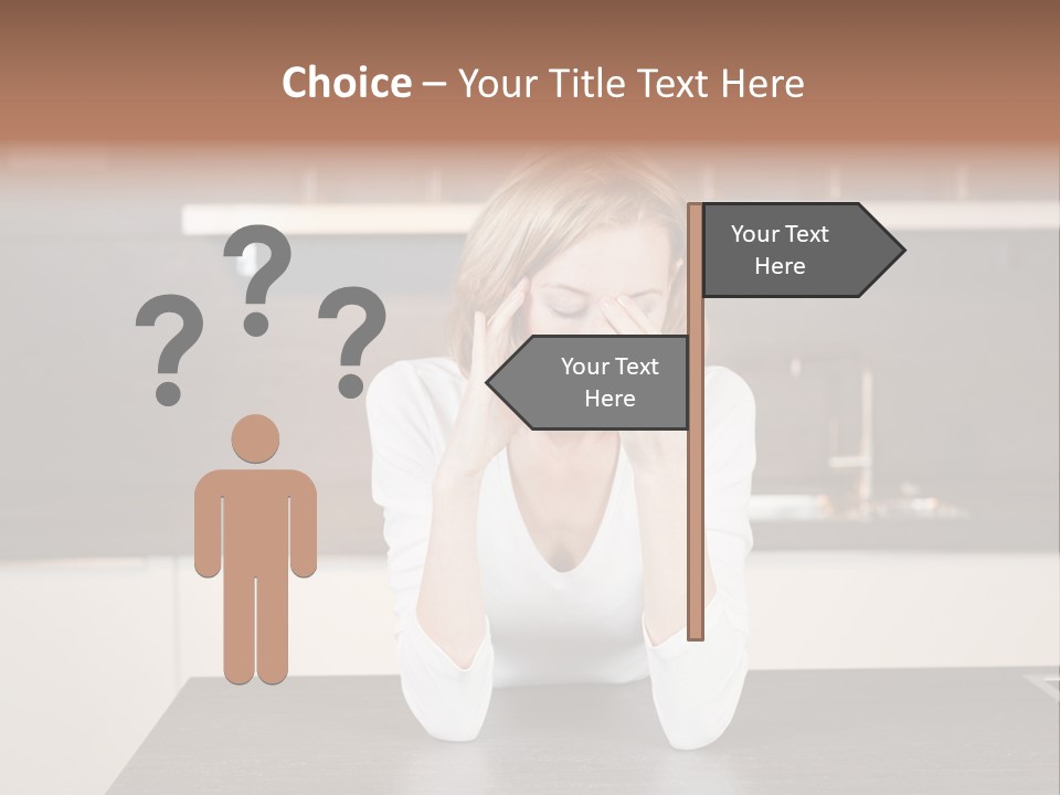 Frustrated Rest On Sleep PowerPoint Template