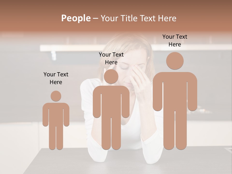 Frustrated Rest On Sleep PowerPoint Template