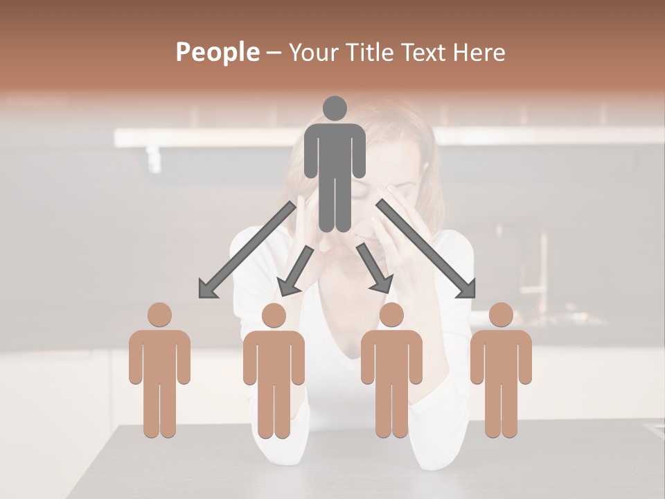 Frustrated Rest On Sleep PowerPoint Template