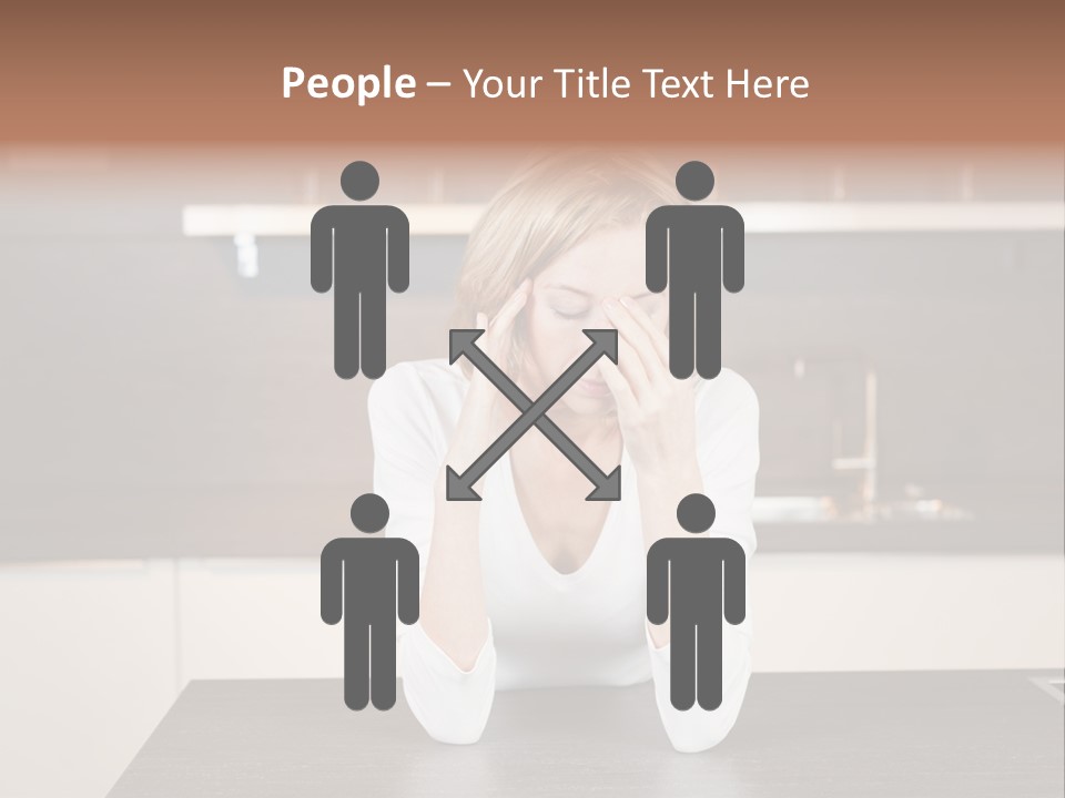 Frustrated Rest On Sleep PowerPoint Template