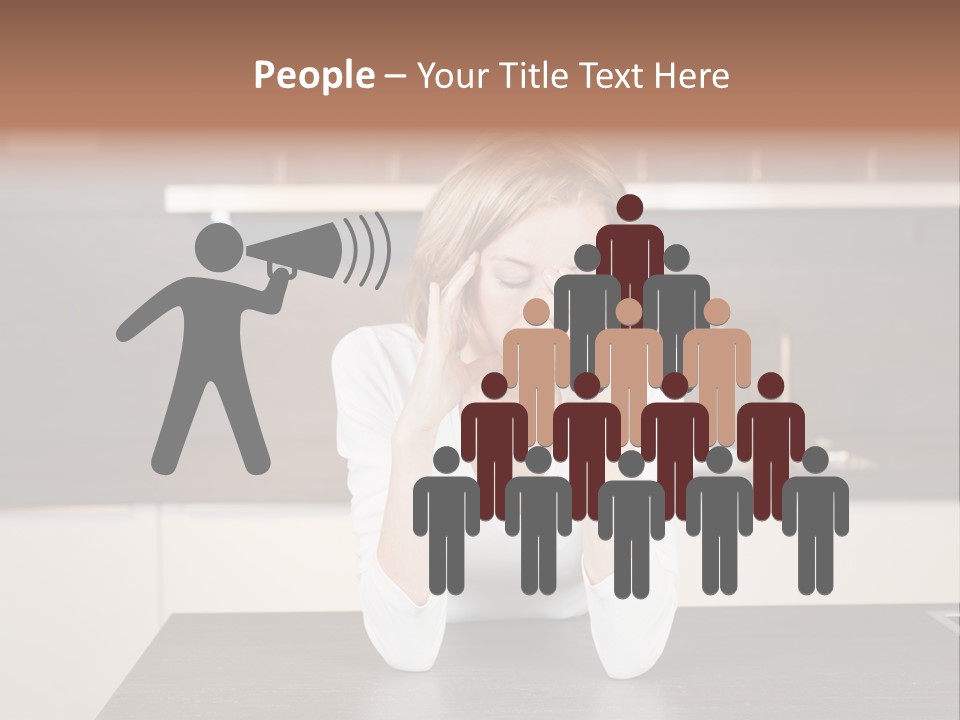 Frustrated Rest On Sleep PowerPoint Template