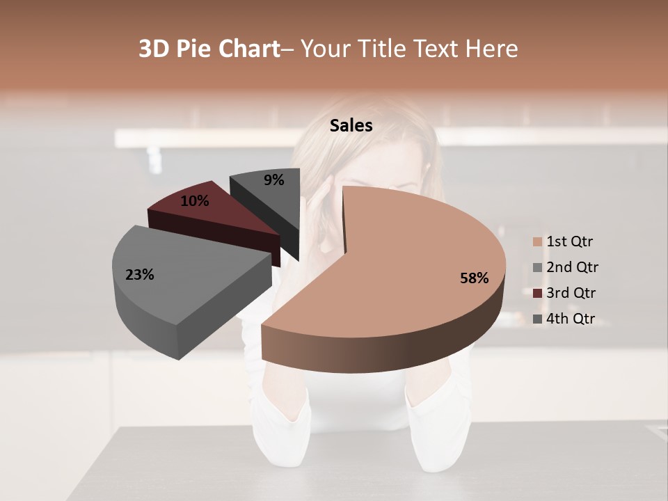 Frustrated Rest On Sleep PowerPoint Template