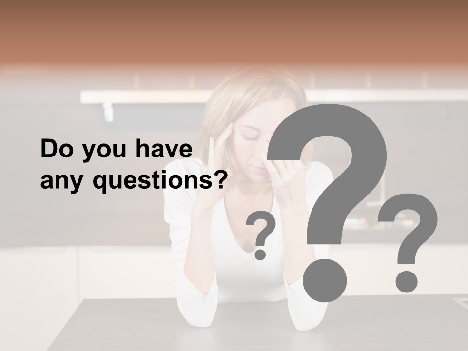 Frustrated Rest On Sleep PowerPoint Template