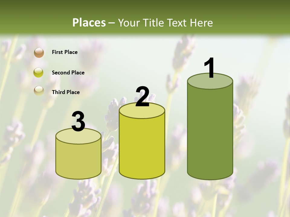 Ingredient Blue Lilac PowerPoint Template