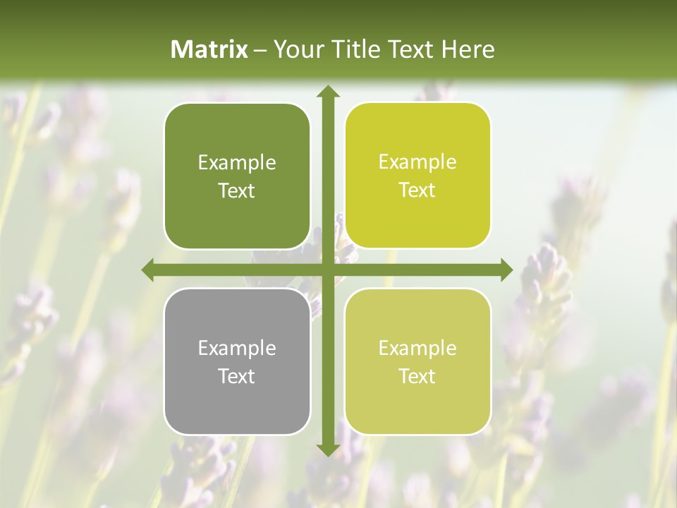 Ingredient Blue Lilac PowerPoint Template