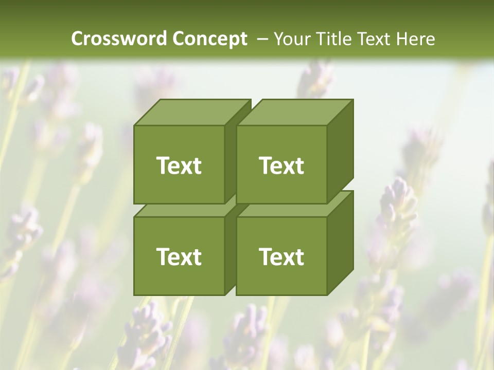 Ingredient Blue Lilac PowerPoint Template