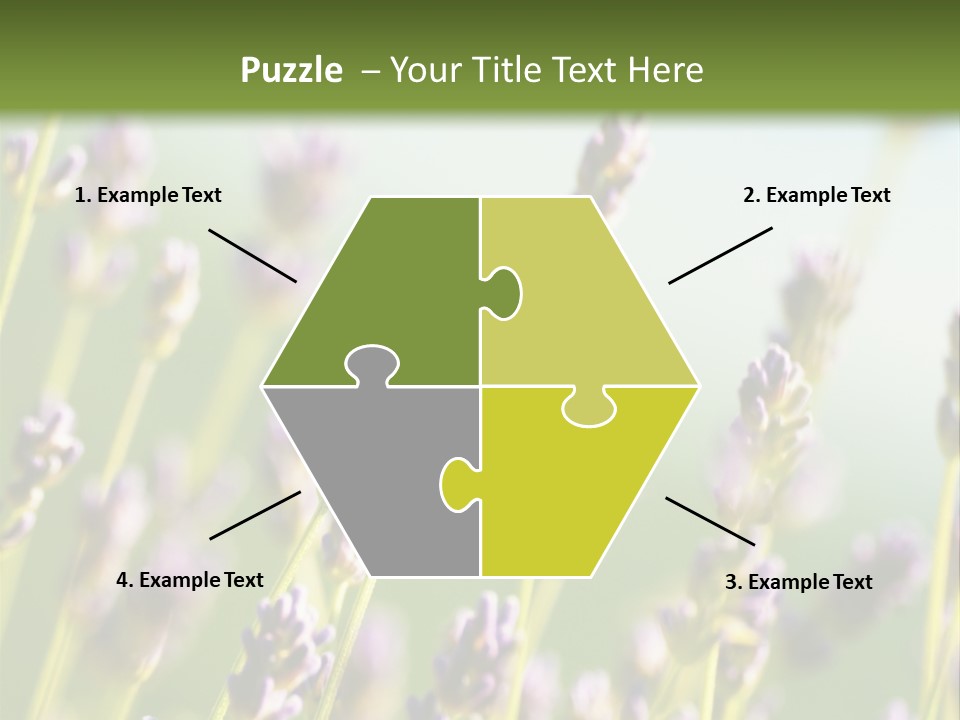 Ingredient Blue Lilac PowerPoint Template